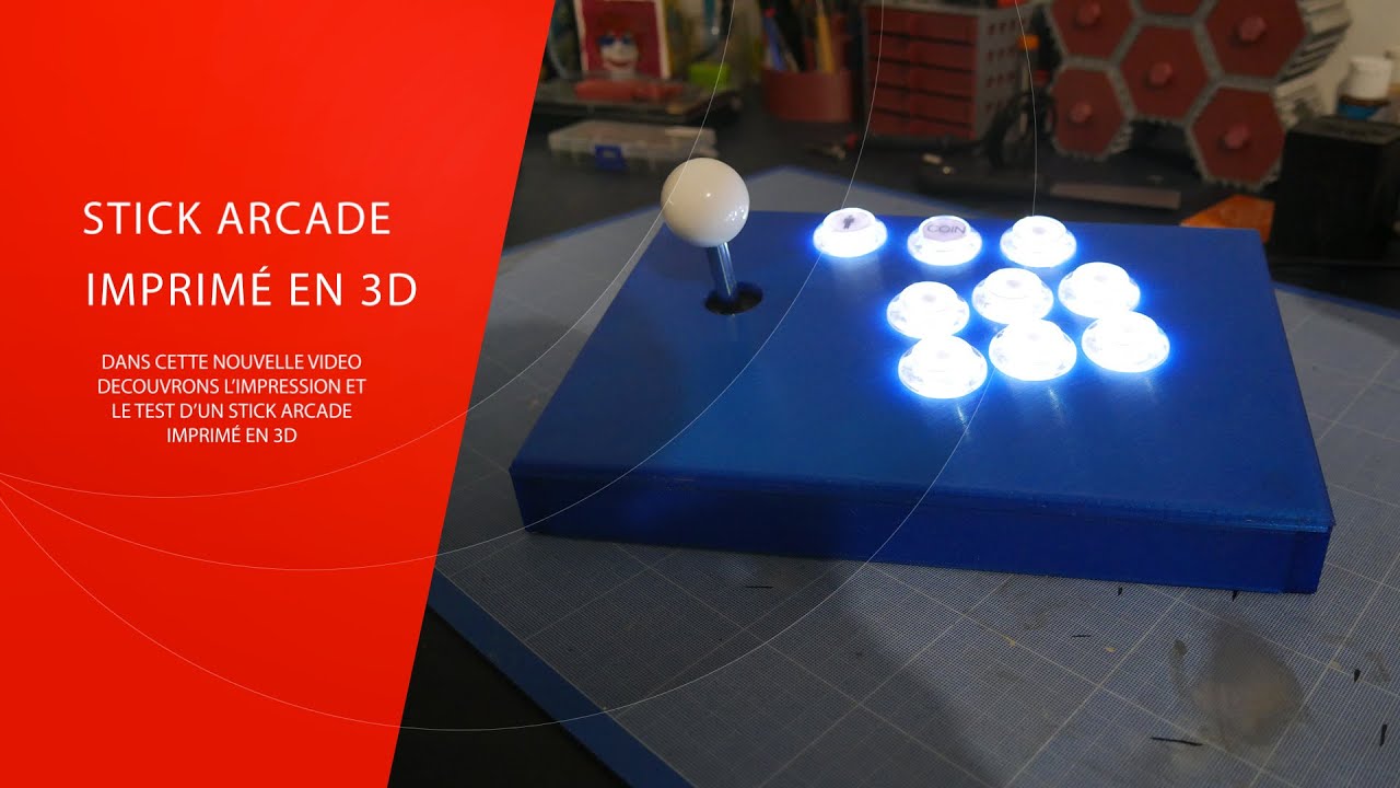 Stick Arcade imprimé en 3D !