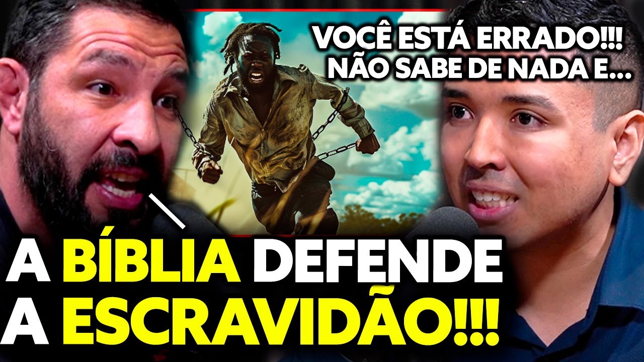 (DISCUSSÃO!!) A BÍBLIA DEFENDE A ESCRAVIDÃO!? ATEU X CRISTÃO | Cauê Santos Podcast
