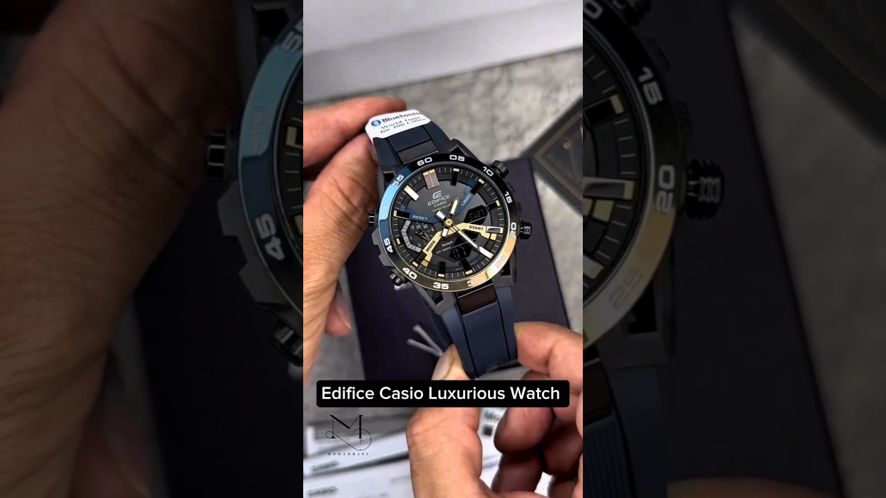 Edifice Casio Tough Solar Luxurious Elegant Men's Watch #luxurywatchesformen #elegantwatches