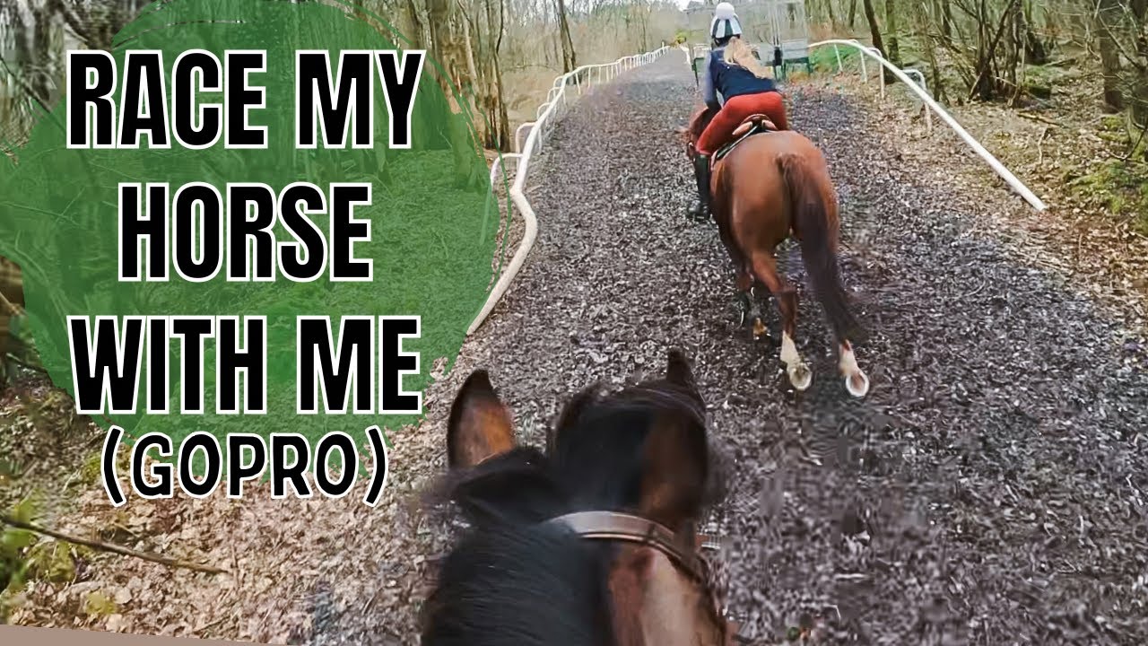 GALLOPING FUN| Race My Horse With Me!(GoPro)