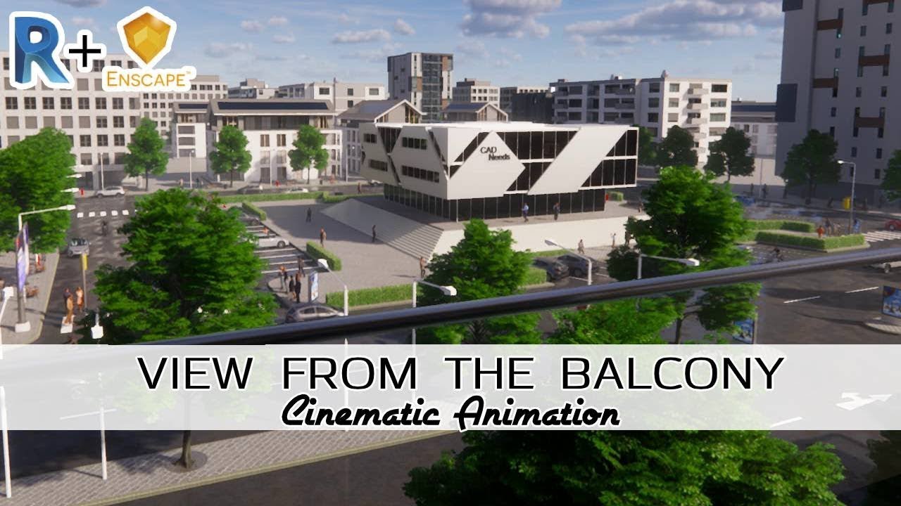 View From the Balcony | Cinematic Animation Revit+Enscape