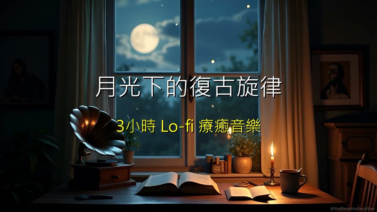 🌙 月光下的復古旋律 | 3小時 Lo-fi 療癒音樂 | 432Hz 深夜陪伴、舒眠冥想 @RedBeanHealingVibes