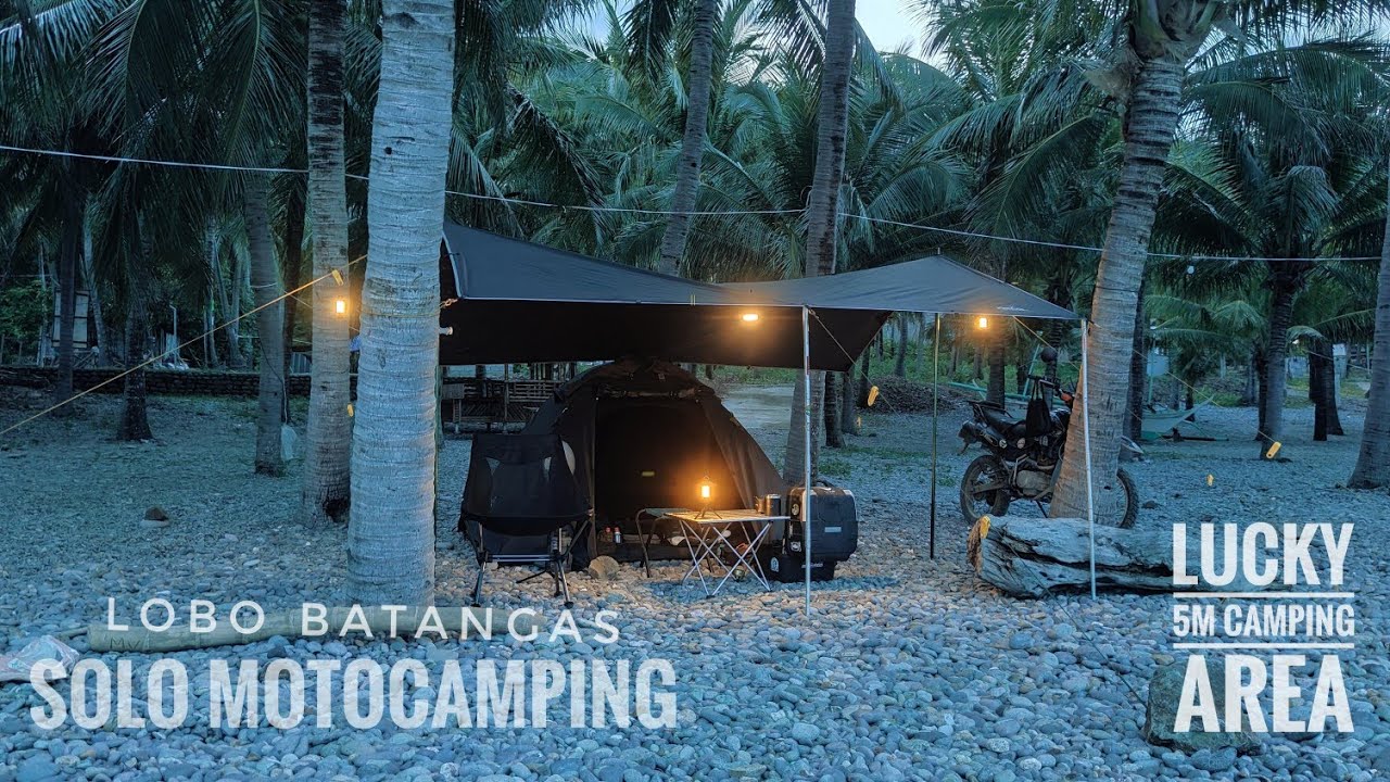 SOLO ADVENTURE RIDE & MOTOCAMPING, SILENT VLOG, LUCKY 5M BEACH RESORT LOBO BATANGAS, CARPURIDE W702