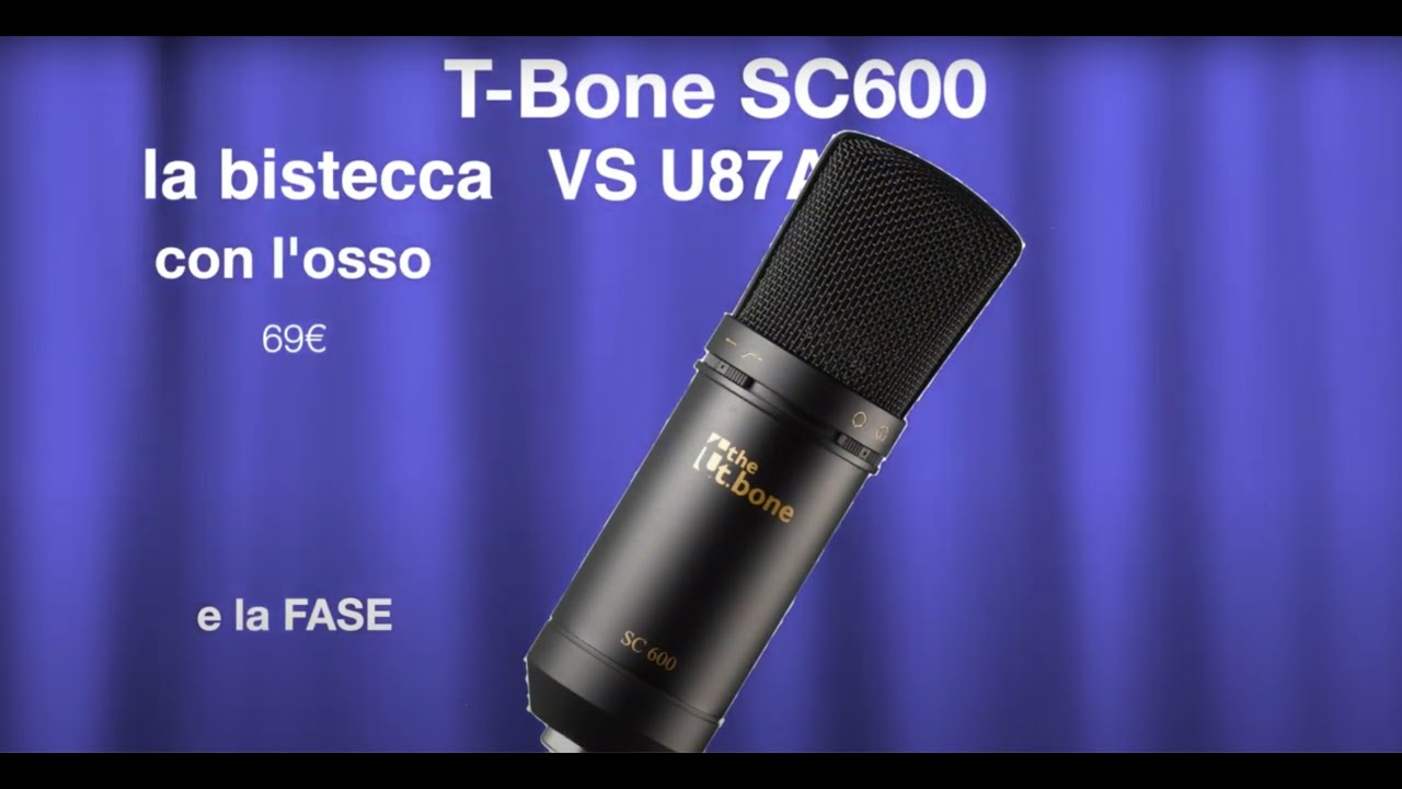 Microfono T-Bone SC 600 VS U87Ai e la fase