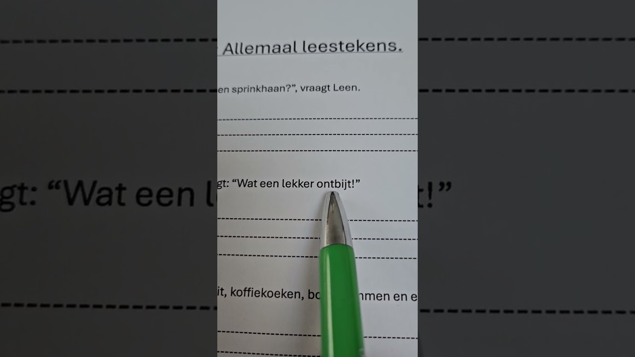 allemaal leestekens
