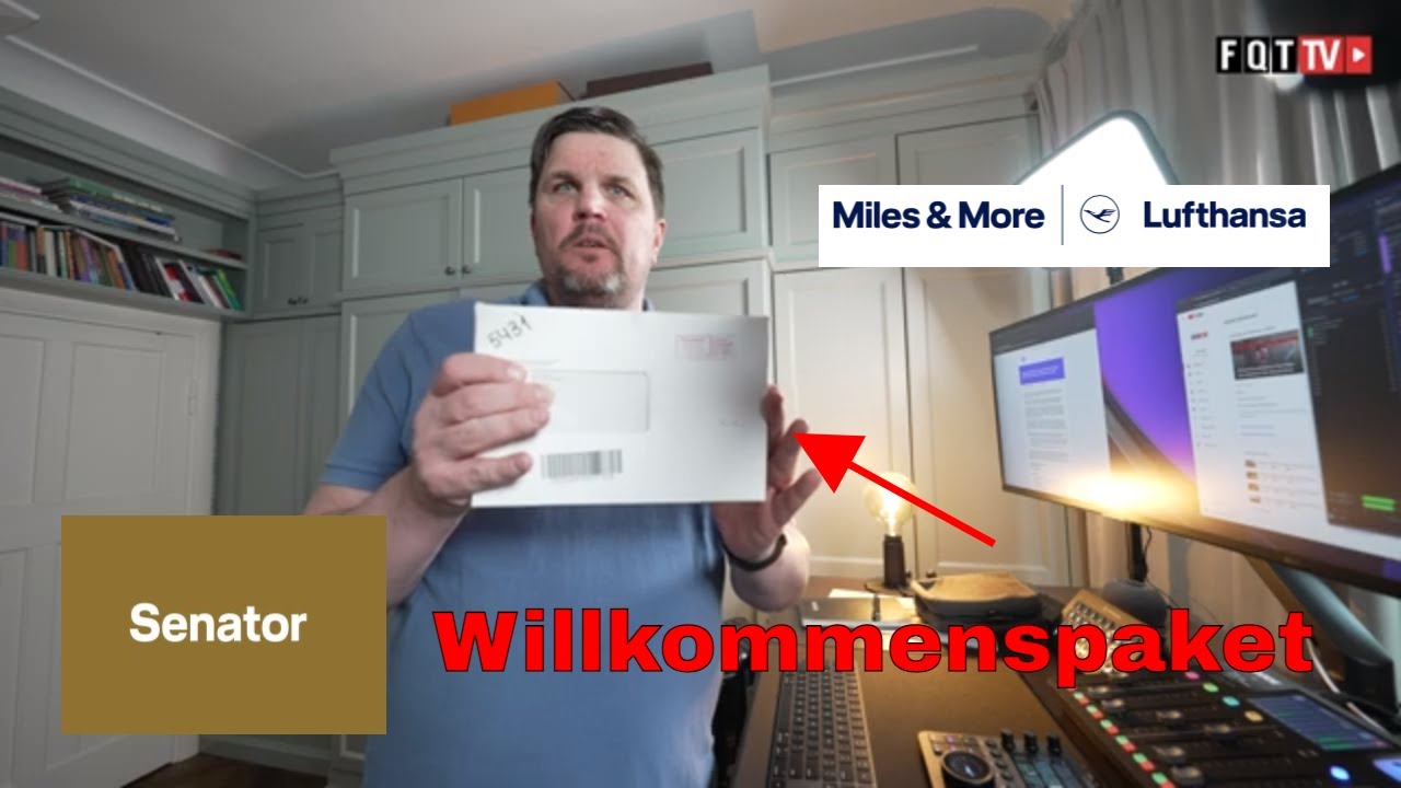 Lufthansa Miles & More Senator Karte Willkommenspaket - unboxing