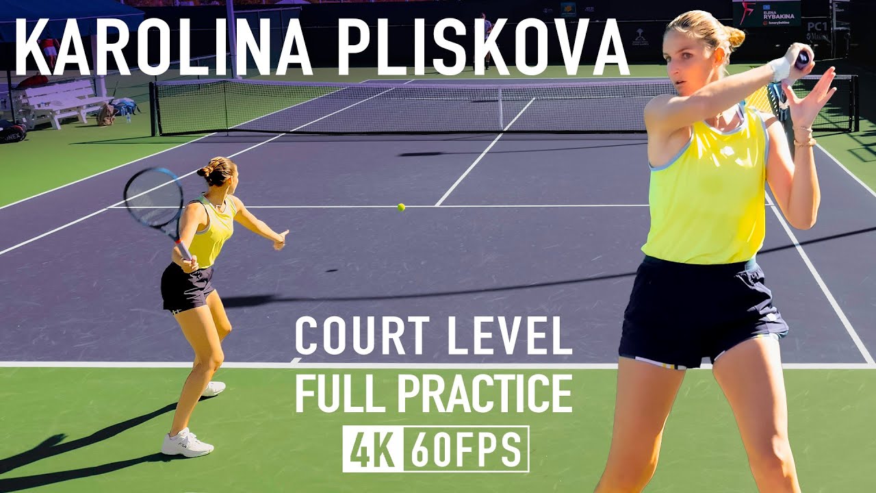Karolina Pliskova | Court Level Practice [IW2023]