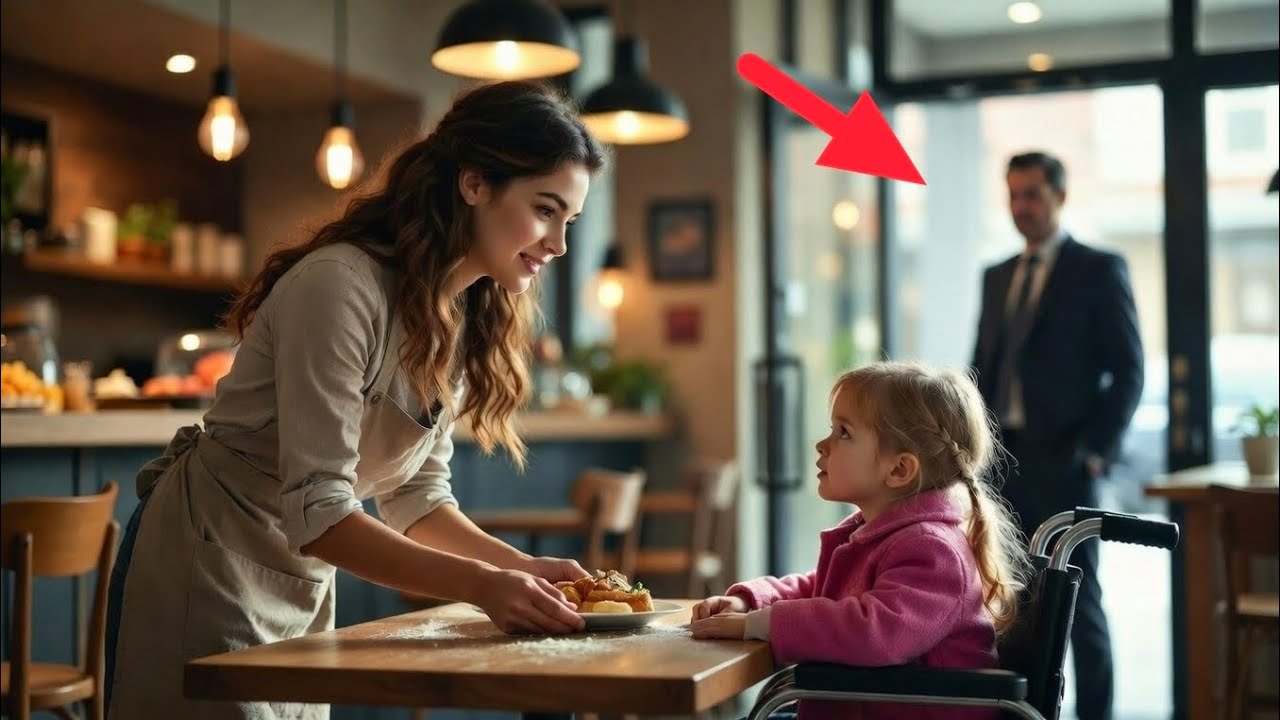 Una camarera amable ayuda a la hija discapacitada de un millonario – Y le cambia la vida para....