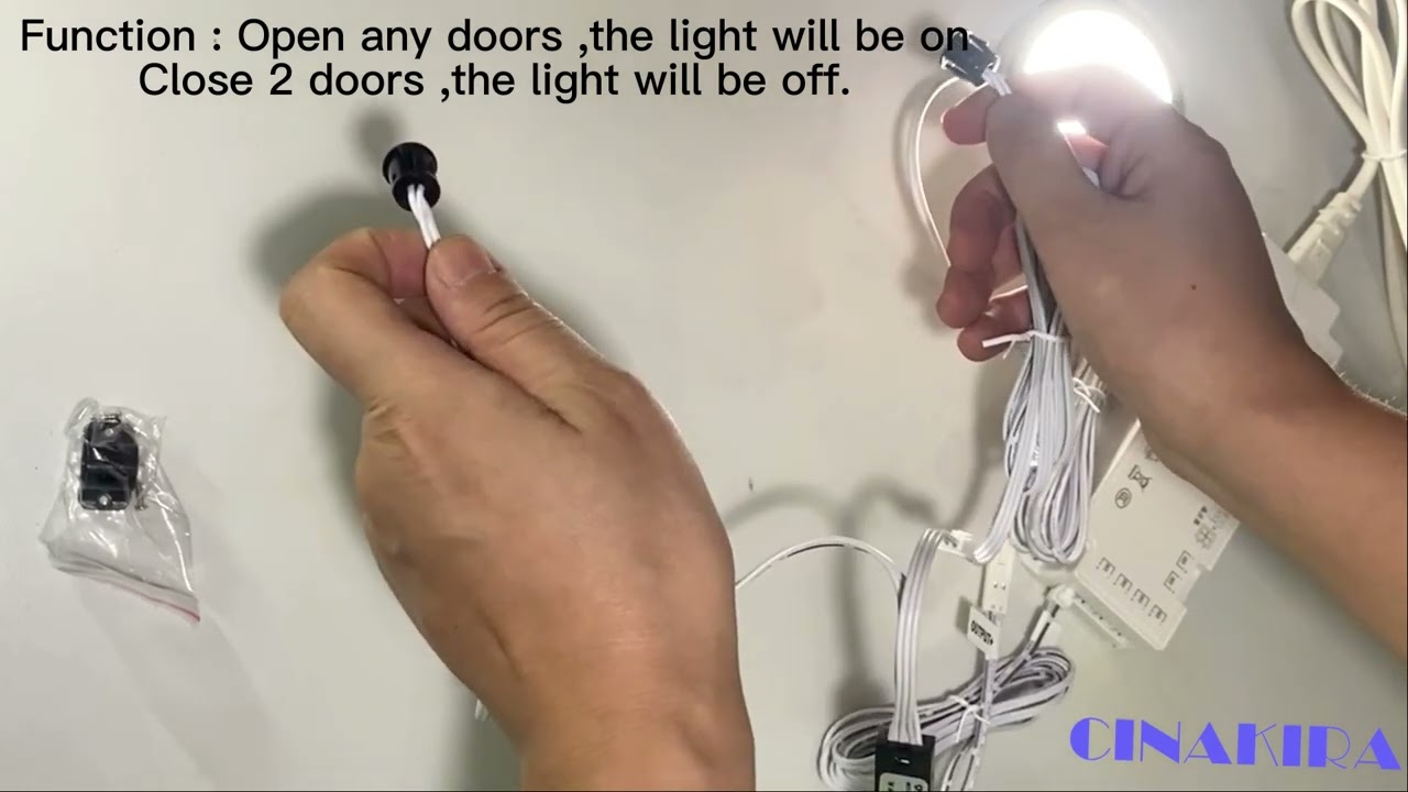Cinakira double door IR sensor switch (door trigger sensor ) ,DC12V, 60W ,with Dupont connector .