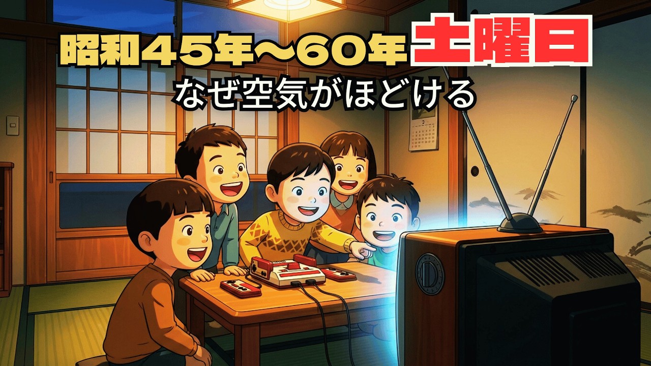 昭和45年〜60年、昭和の土曜日はなぜ空気がやわらかかったのか