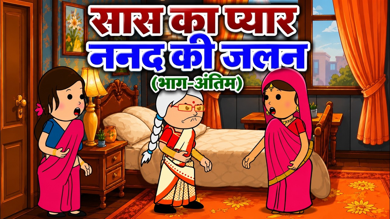सास का प्यार ननद की जलन | 😨(भाग-अंतिम) (har ghar ki kahani cartoon me) funny moral story