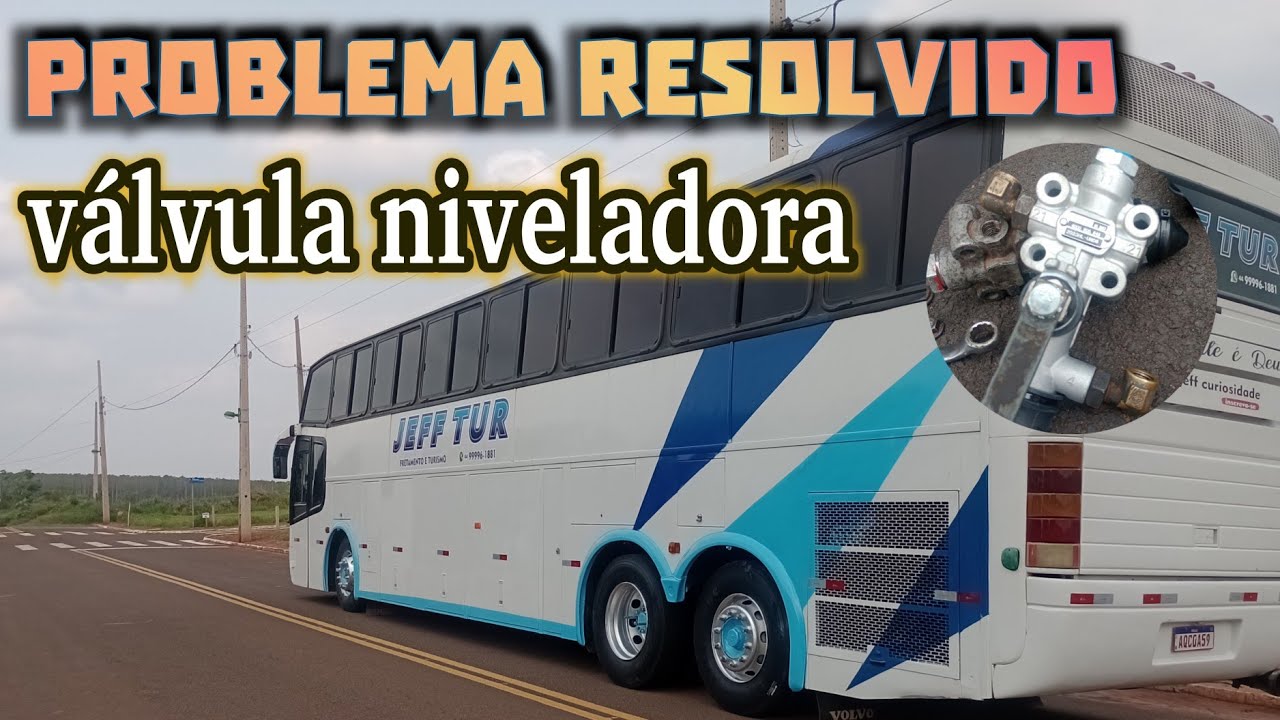 válvula niveladora do ônibus gv trocada com sucesso