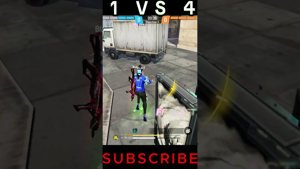 1vs4 Clutch🤯 Destroyed In Seconds🔥 SHOTGUN on Another Level😱 #shortsfeed #FFBLAST #shorts .