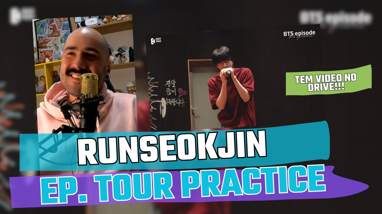 [EPISODE] 진 (Jin) 'RUNSEOKJIN_EP.TOUR' Practice Sketch - BTS | Legenda Automática #react #reaction