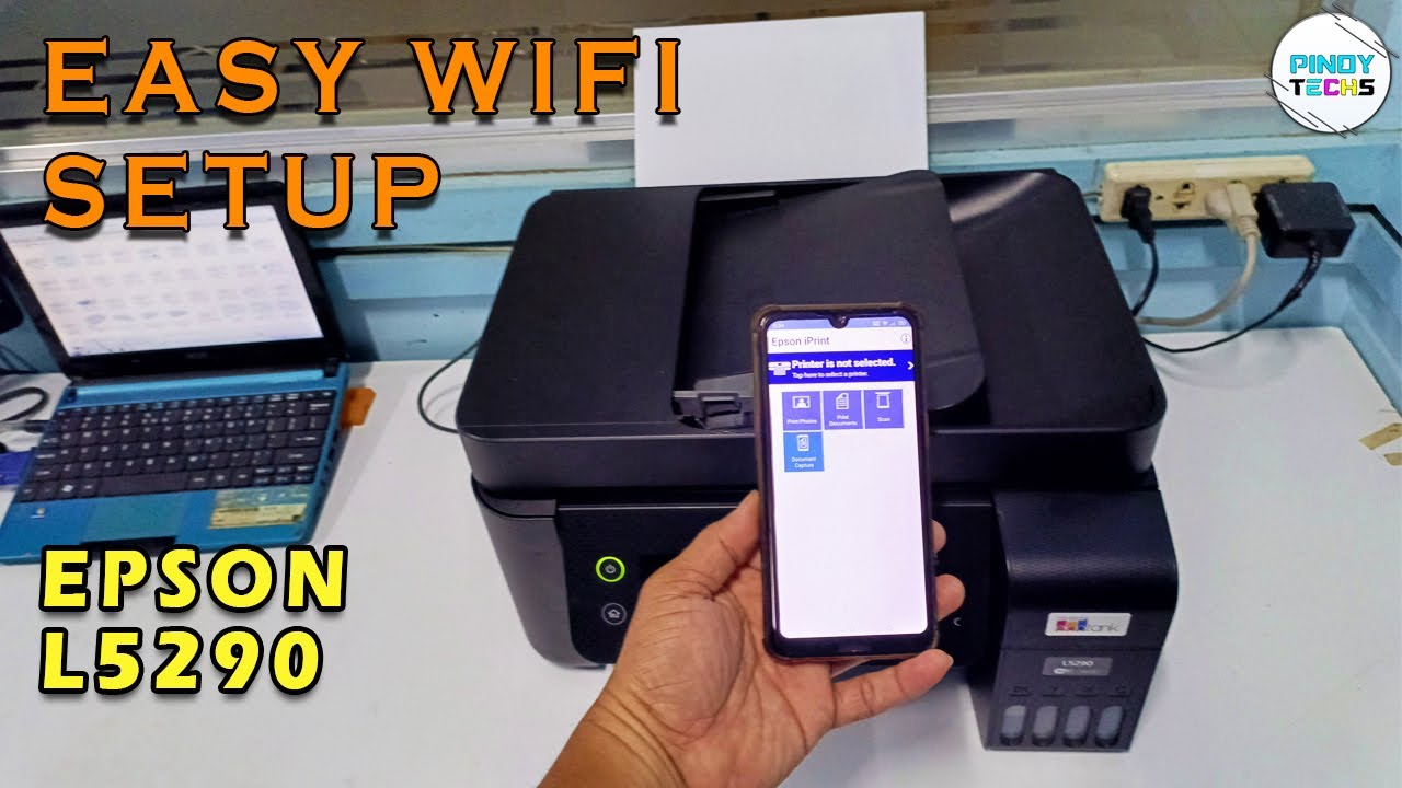 EPSON L5290 EASY WIFI SETUP Step by Step | PinoyTechs