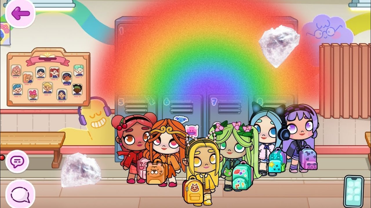 Rainbow dziewczyny w szkole🌈