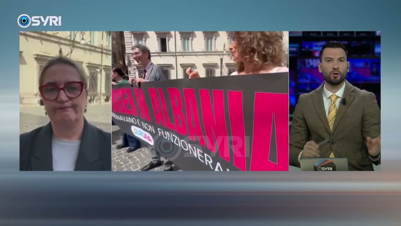Takimi Meloni Rama, aktivist&euml;t protestues i z&euml;n&euml; rrug&euml;n, raporton live gazetarja Alba Kepi