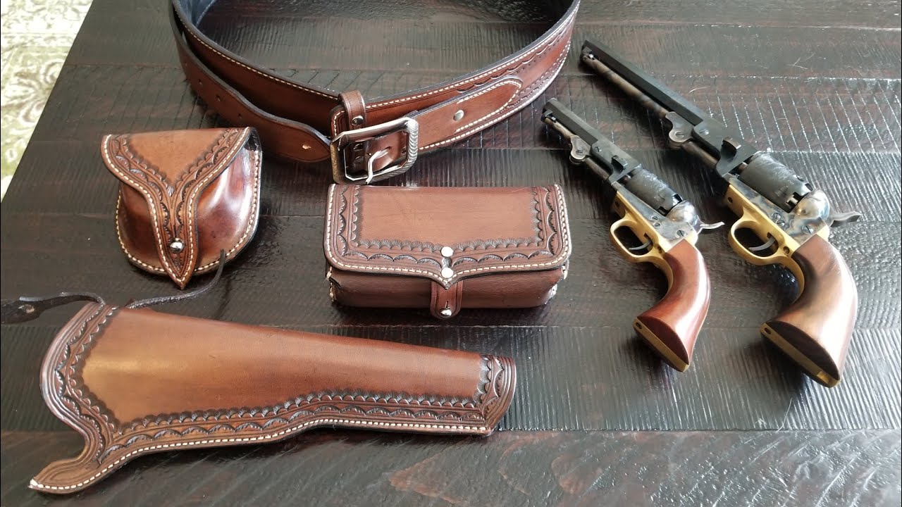 Historically correct percussion revolver rig and carry methods