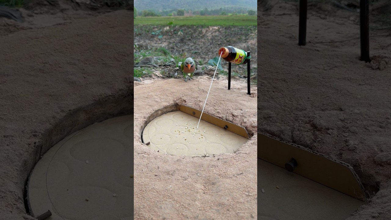 innovative bird trap #youtube