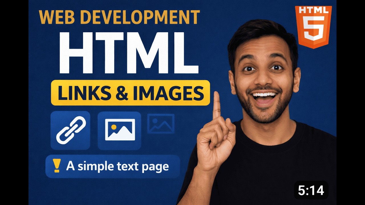 “HTML #4 | Web Development for Absolute Beginners (Start Your Coding Journey)” | HTML
