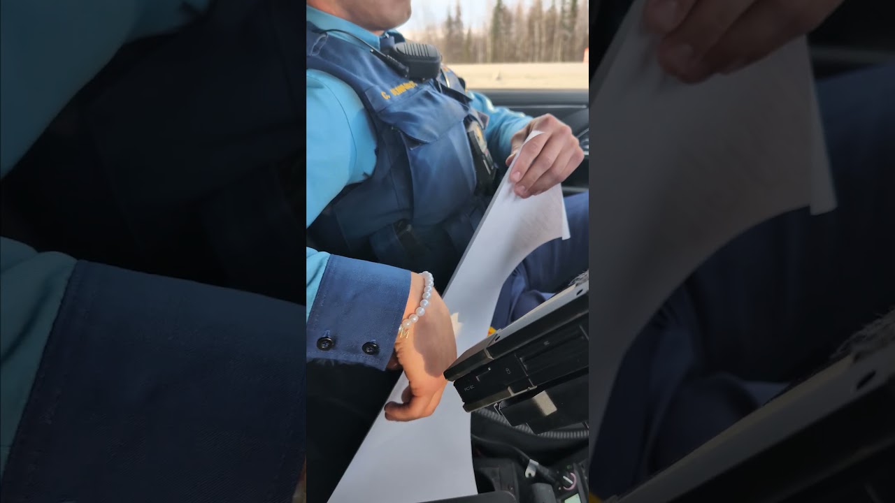 Alaska State Trooper Construction Speed Enforcement
