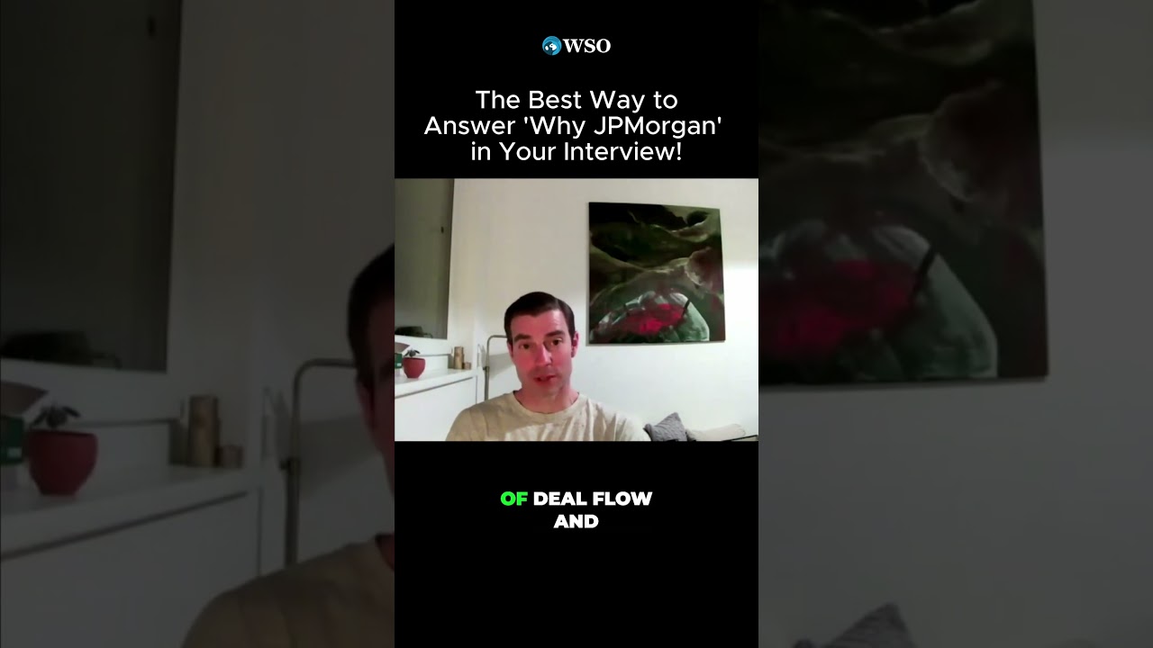 Почему JPMorgan? Вот лучший ответ, который вам НУЖЕН для собеседования!