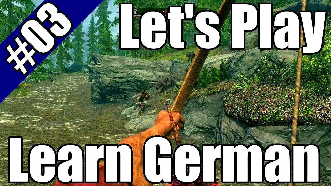 Let’s Play and Learn German HD - Skyrim #03 