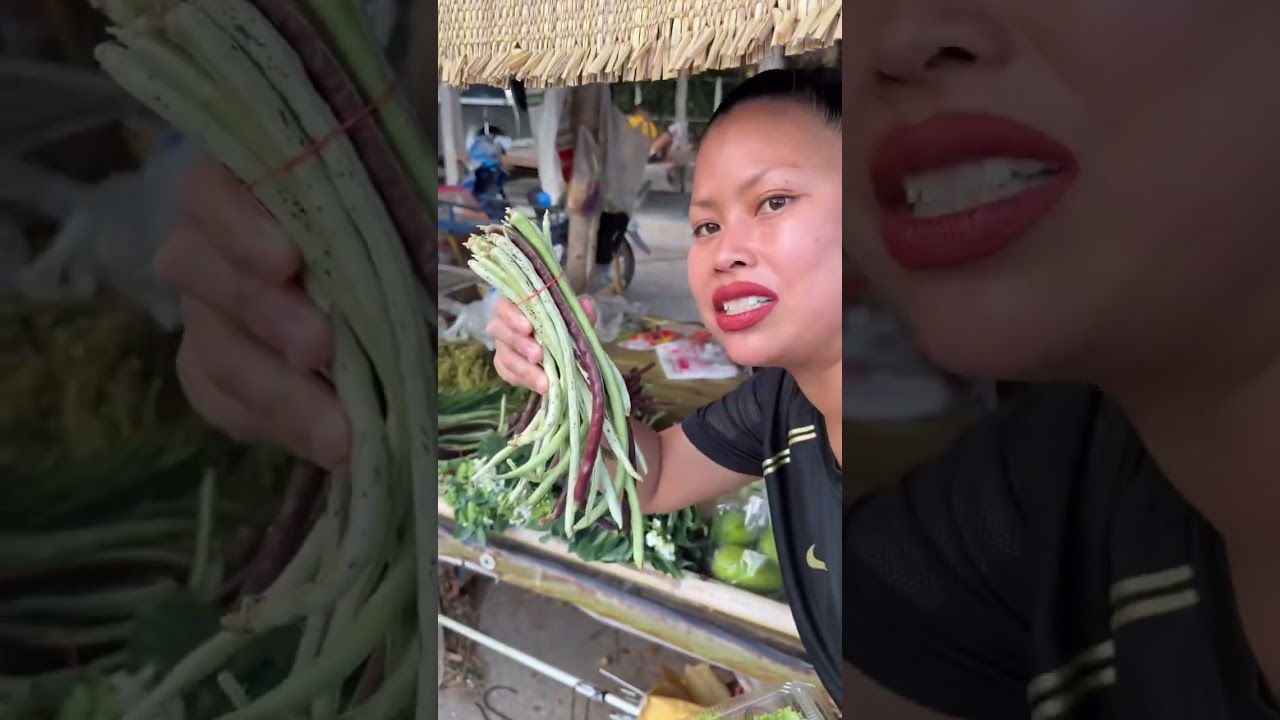 จับจ่ายใช้สอยตลาดแลงบ้านนอกจ้า🥰 #foodnerd #food #mukbangfood #market #marketstore #outdoors #hangout
