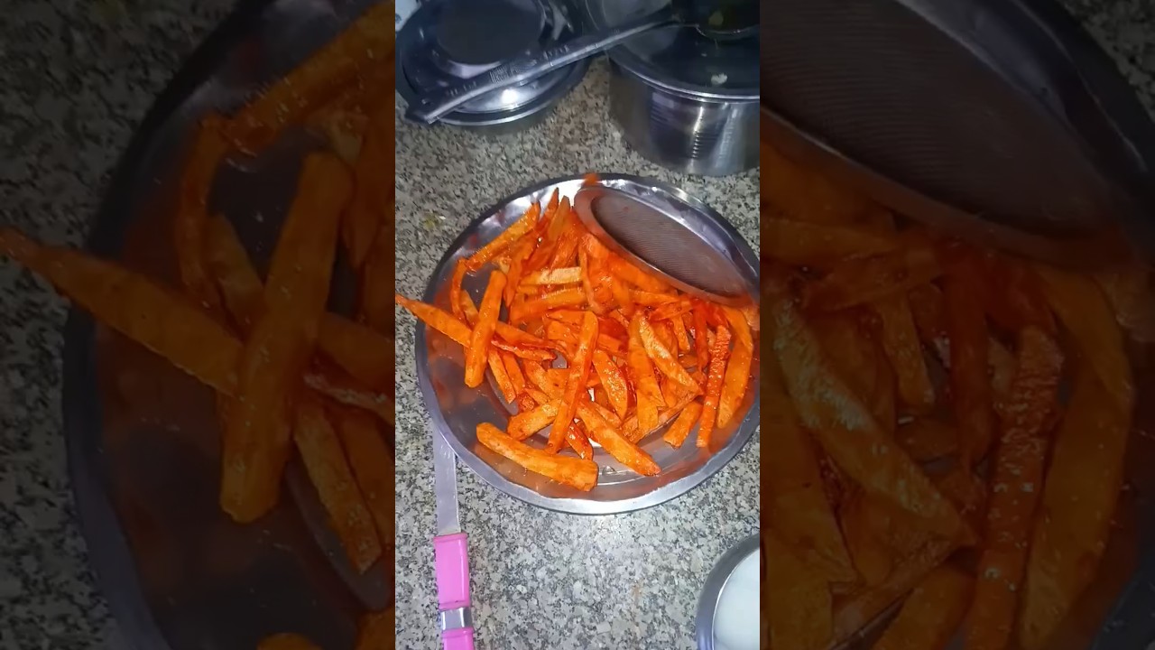 French fries 🍟 😋 #yashika thakur cooking