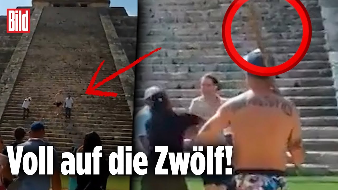 Nach Tempel-Sch&auml;ndung: Selfi-Tourist kriegt sofort Strafe vor Maya-Pyramide | Mexiko