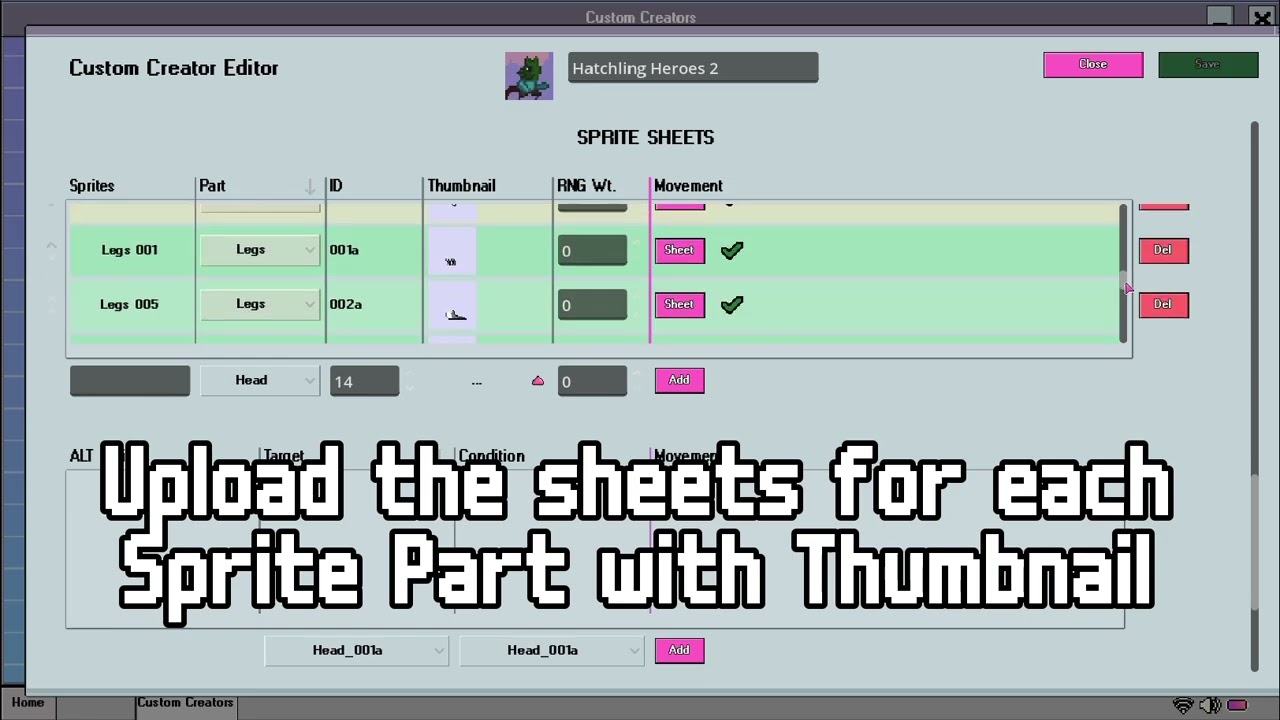 Memao Sprite Sheet Custom Creators Preview!