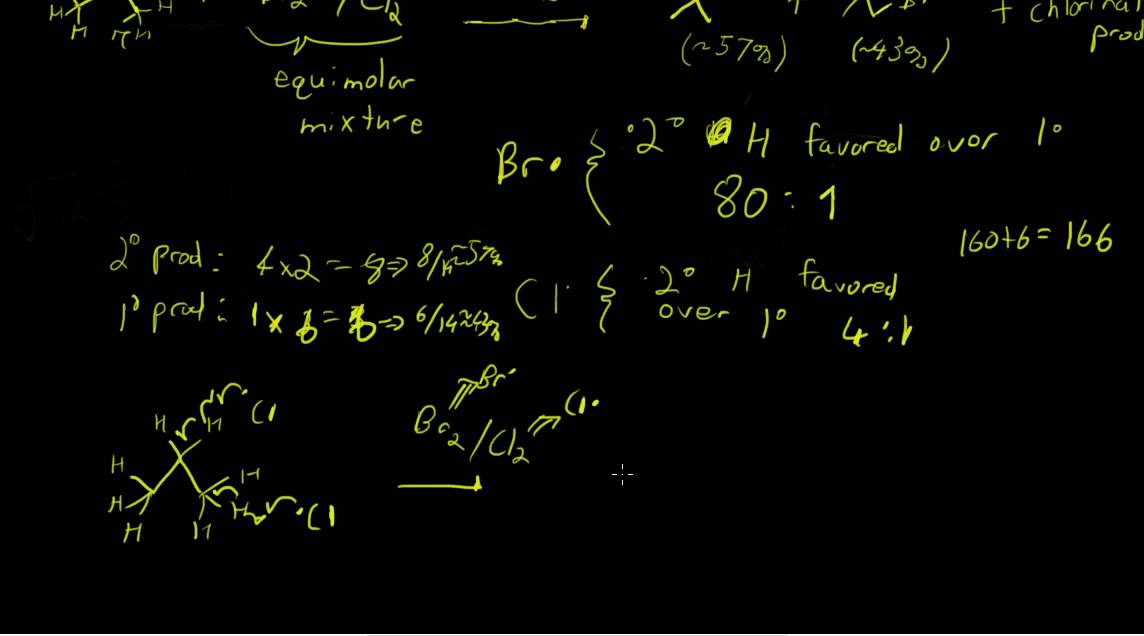 Tricky Radical Halogenation Example-  Know Which Step is Rate Limiting