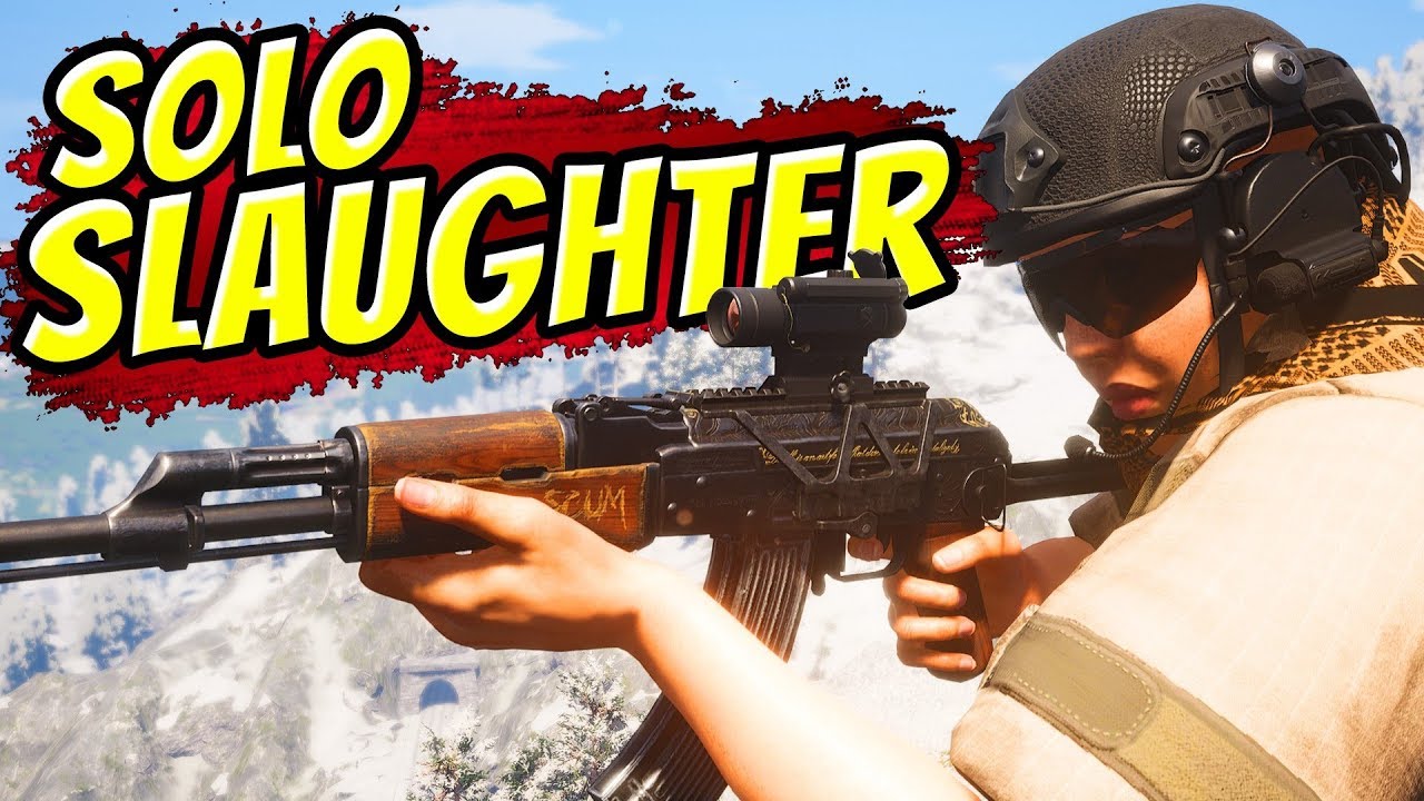 Destroying Squads SOLO on 80/80 server - SCUM