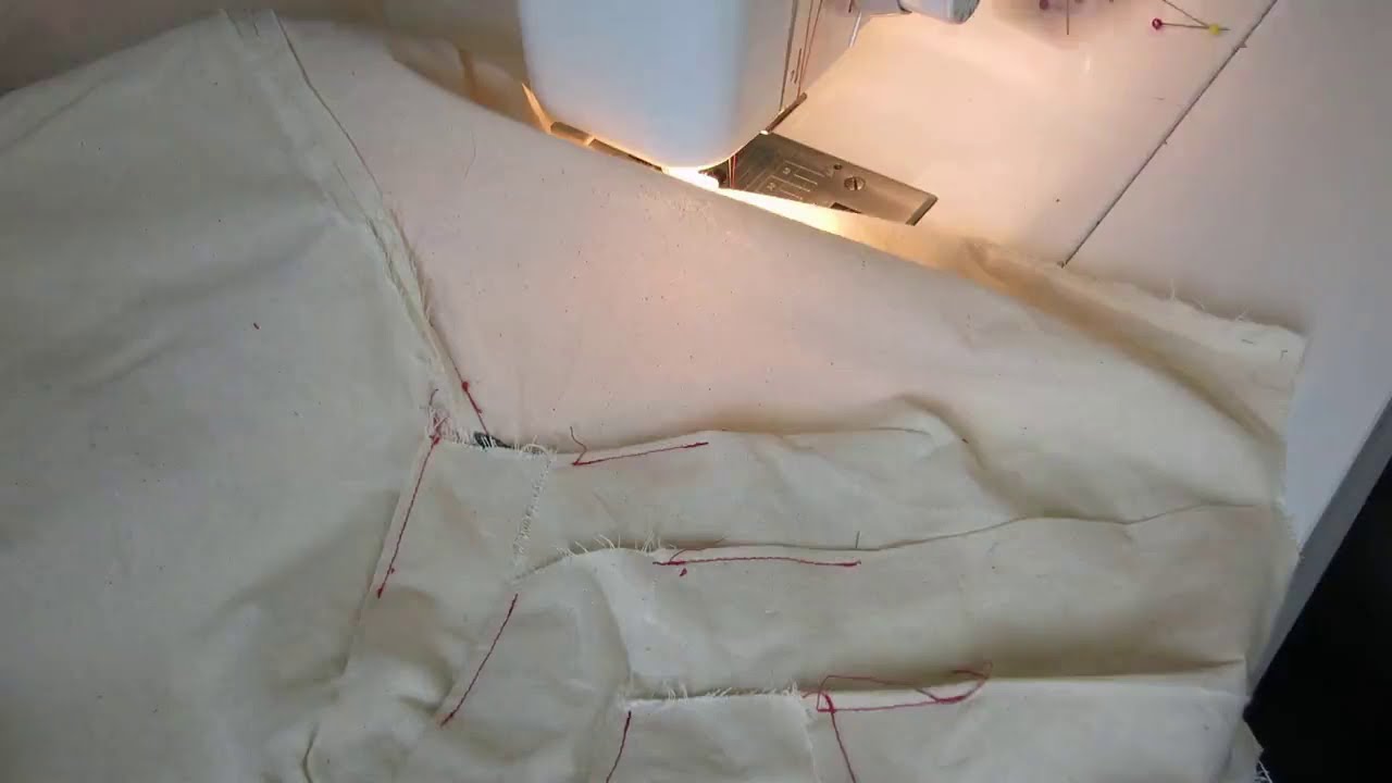 model Nory: voorpanden plooien fixeren/front panels fixate pleats