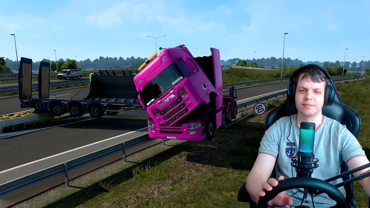 ✨✨По дорогам Европы с Ильей Странником. Стрим Euro Truck Simulator 2 на Logi G27✨✨