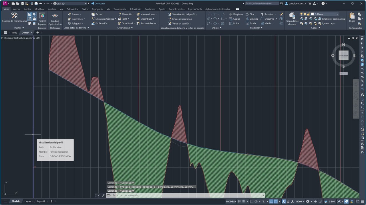Vídeo 4 - Creación del Perfil Longitudinal en Autodesk Civil 3D 2025