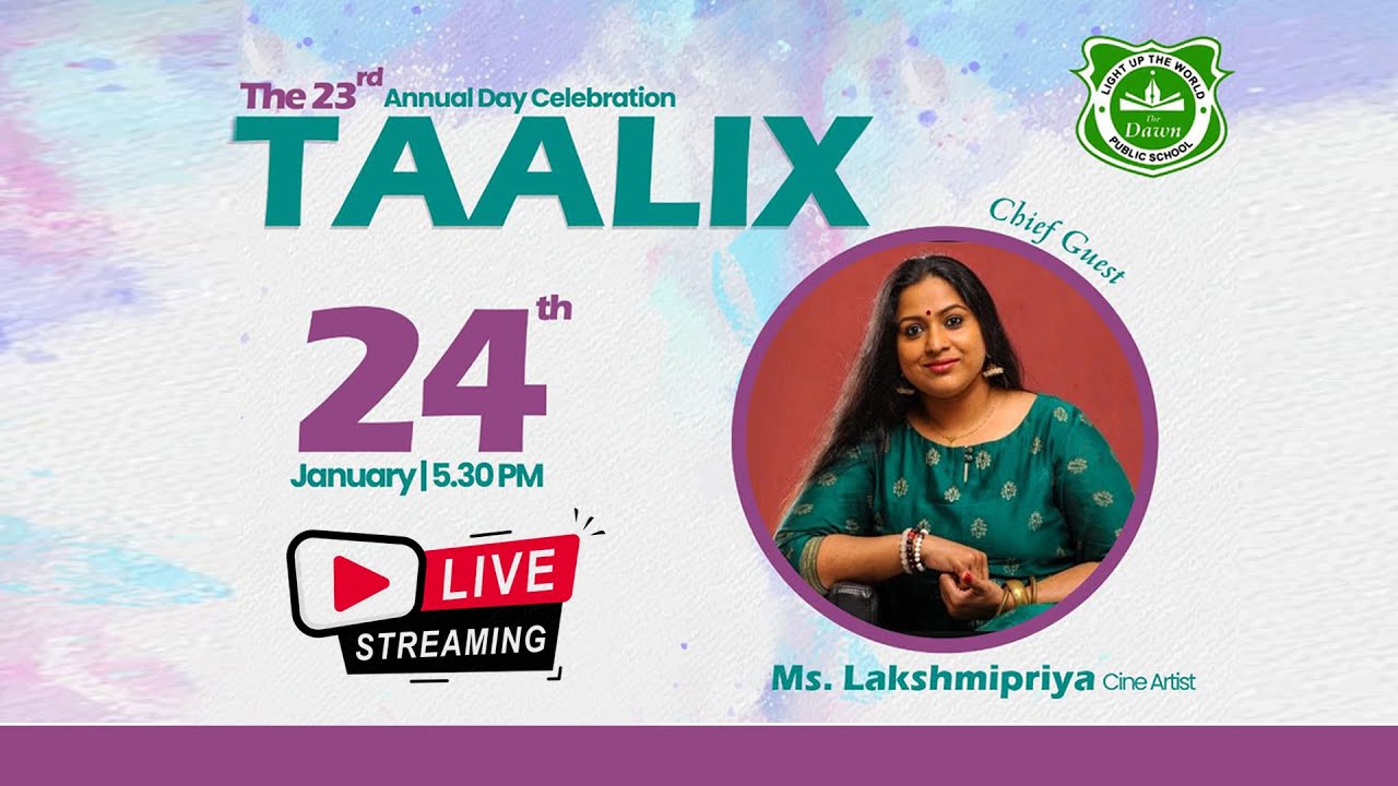 TAALIX  | 23rd Annual day Celebration | The Dawn Public School | LIVE | 24-01-2026
