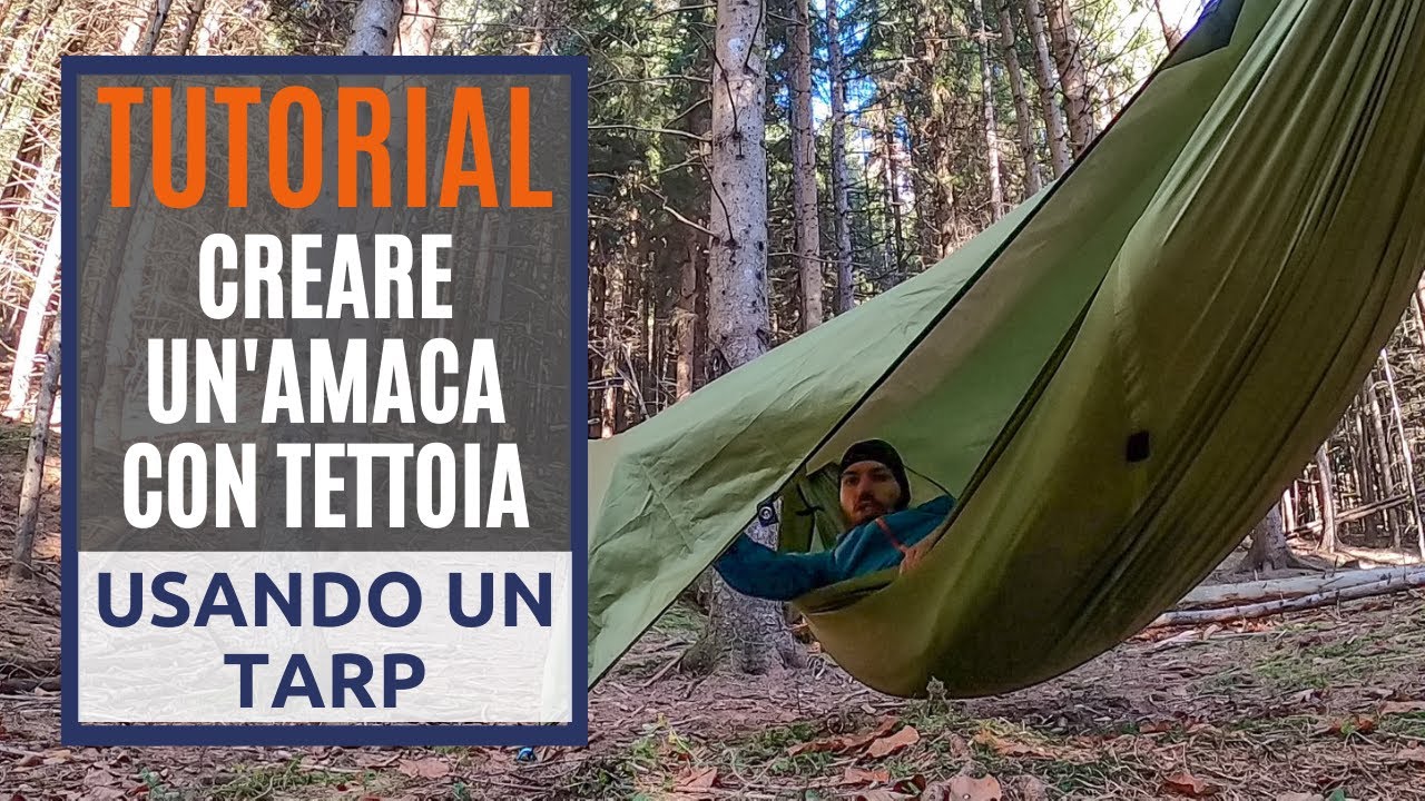 Tutorial: come creare un'amaca con tettoia usando un tarp | The Walking Robin