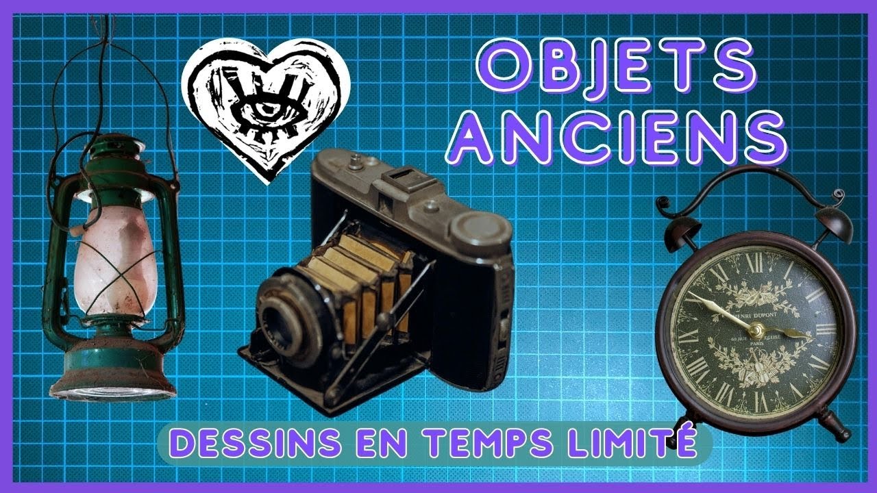 🇫🇷 Viens, on dessine des objets anciens ! 🇬🇧 Let's draw some antique objects!