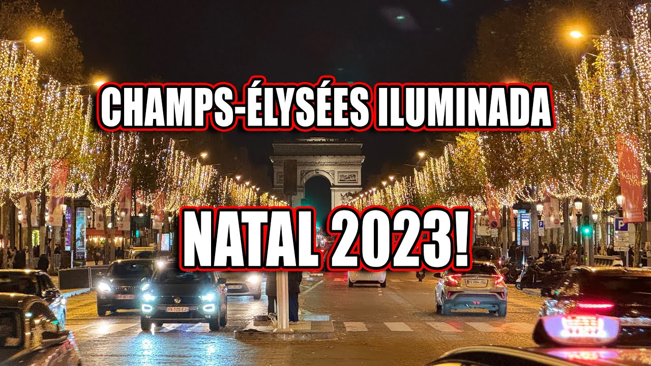 ILUMINAÇÃO DE NATAL DA AV CHAMPS ÉLYSÉES, NATAL 2023! #natal #champsélysées #andredegrossi