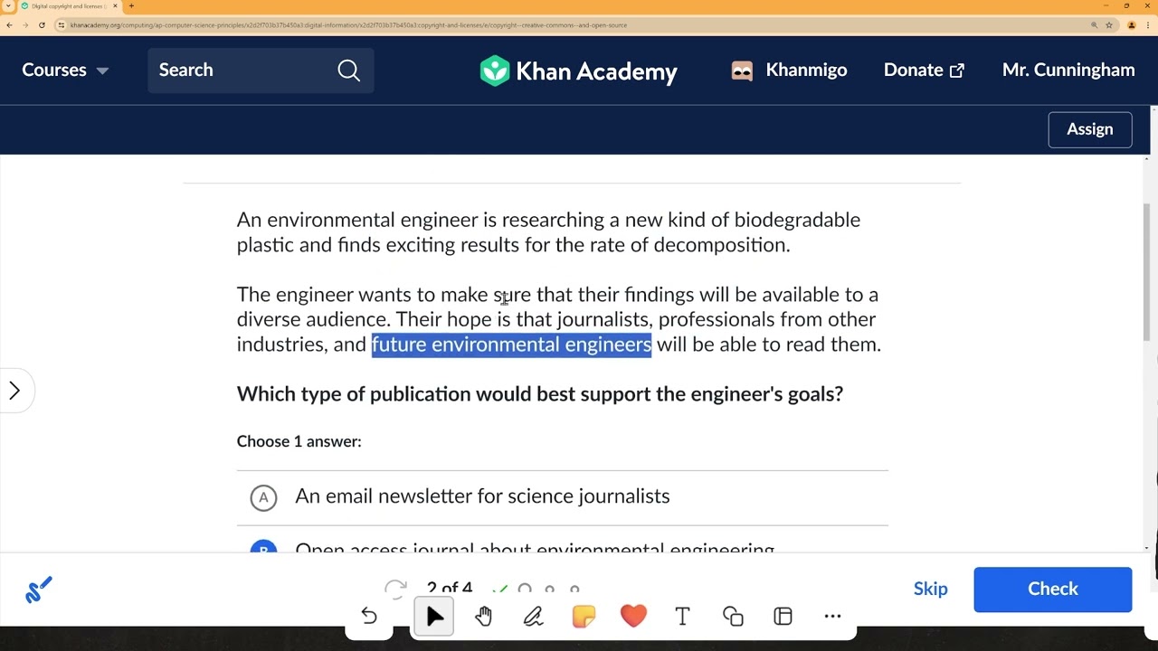 Digital Copyright and Licenses (Khan Academy)