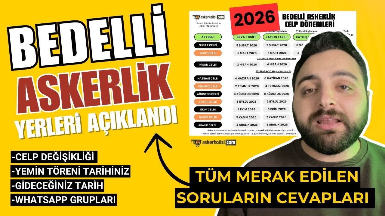 2026 Bedelli Askerlik Yerleri A&ccedil;ıklandı - Celp Değişikliği ve Celp D&ouml;nemi Takvimi - AskerKolisi.com
