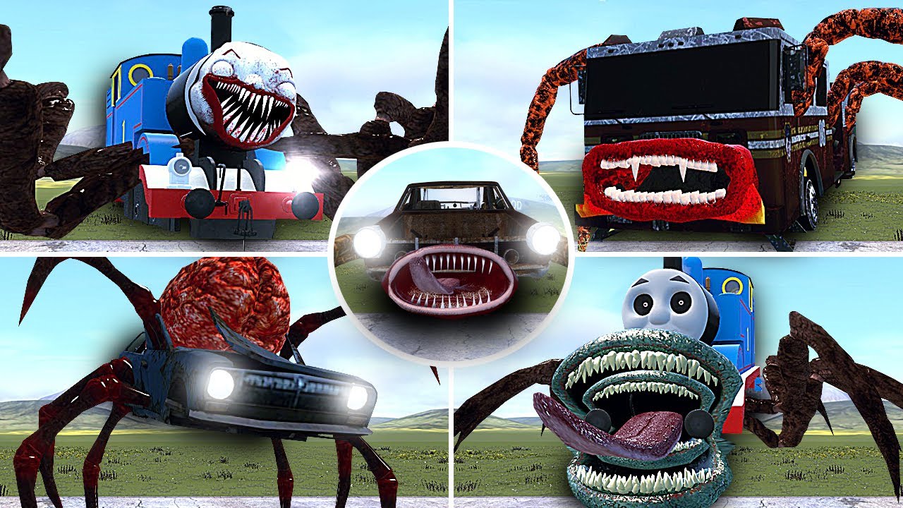 Evolution NEW Car Eaters and Cursed Thomas: Fire truck eater, cursed car eater and Choo-Choo Thomas