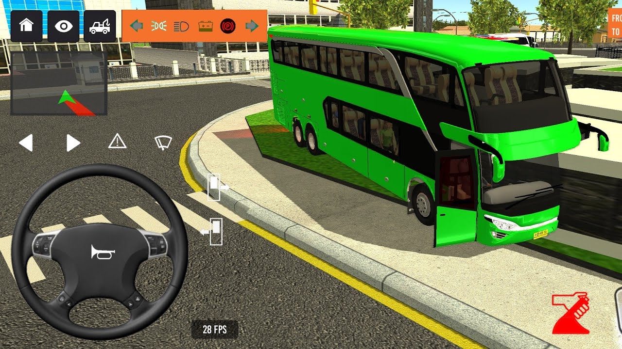 BUS SIMULATOR INDONESA || 🚍Bus  Driving👮‍♂️ City • new Coach bus Simulator-Android Gameplay Bus 2025