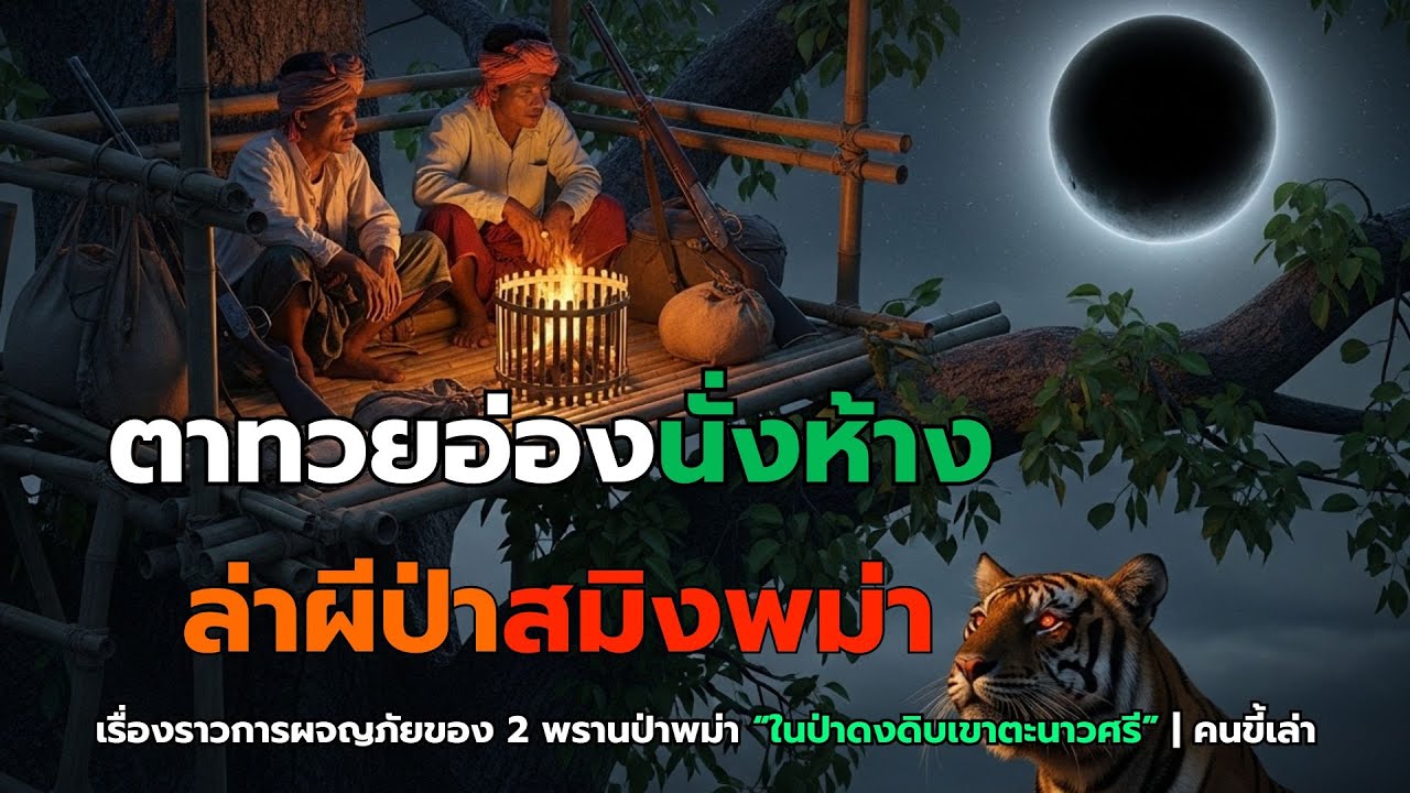 ตาทวยอ่องนั่งห้างเดือนดับ ล่าสมิงป่าพม่า | คนขี้เล่า