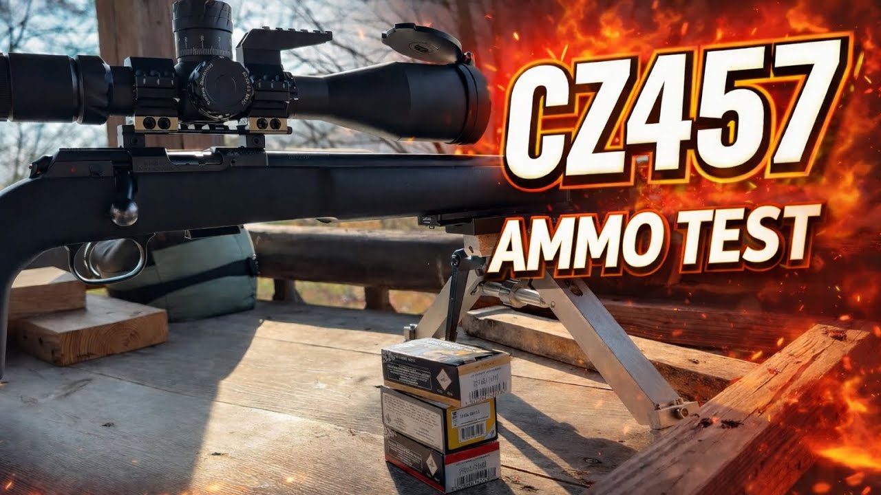 Испытание патронов CZ457, Элей, Саскачеван.