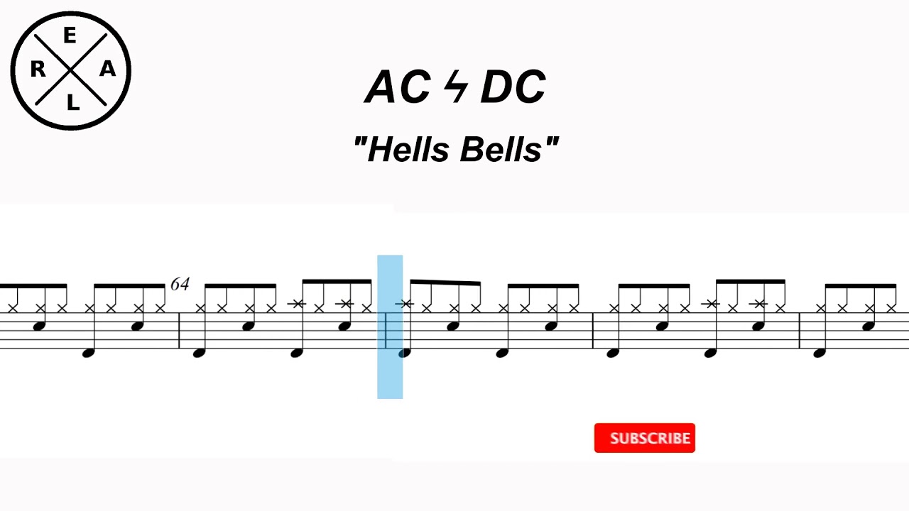 Hells Bells - AC ⚡ DC - Drum Score