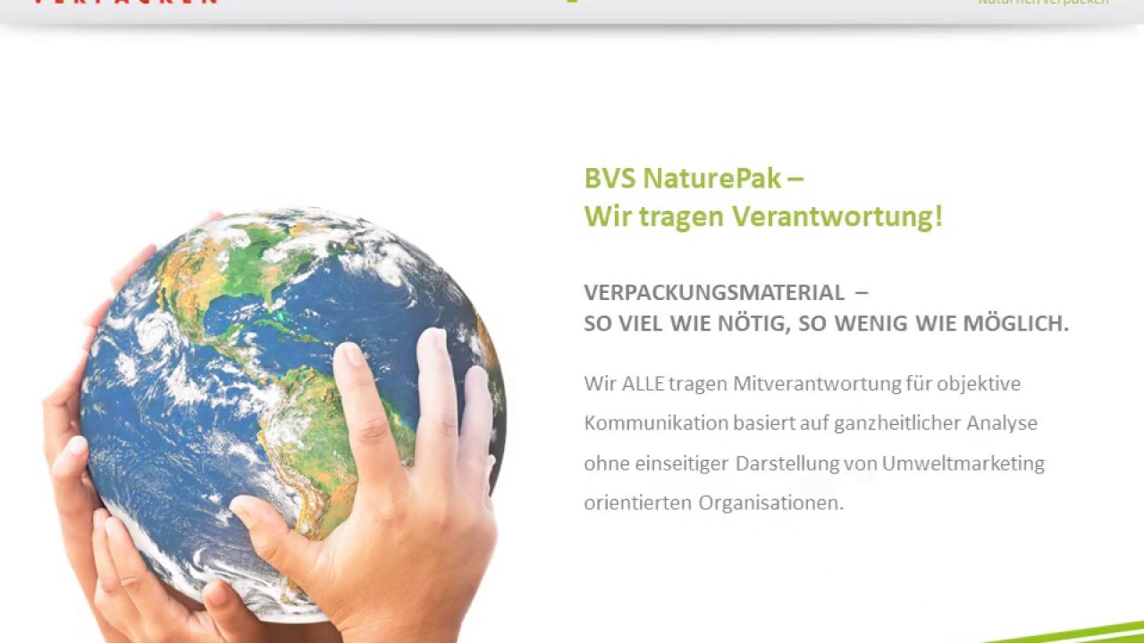 NaturePak - nat&uuml;rlich und &ouml;kologisch verpacken (Papierverpackung / Folienverpackung)