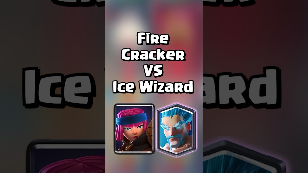 Firecracker 🚀 VS Ice Wizard 🧊#clashroyale #shorts