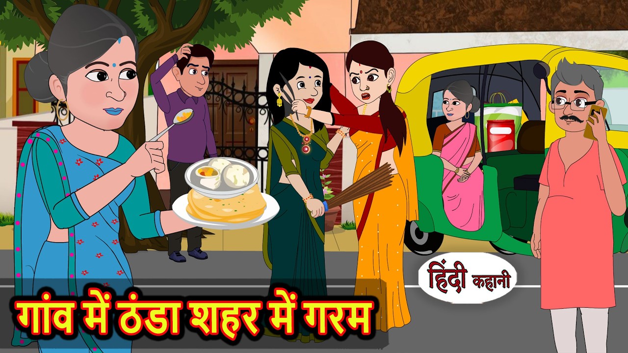 Cold in the village, hot in the city | Bedtime Stories | Moral Story | Stories in Hindi | Kahani | Saas Bahu